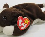 MM) TY Beanie Babies Bruno Stuffed Bull Terrier Dog September 9, 1997 - $7.91