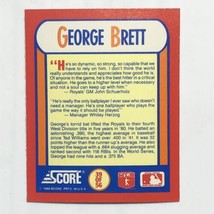 George Brett 1990 Score #39 MVPs Magic Motion 3D Hologram MLB Baseball Card - £0.77 GBP