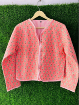 Cotton Quilted Jacket, Indian Handmade Quilted Coat, Women Wear Kantha J... - $532.70 MXN+