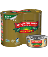 Genova Premium Yellowfin Tuna in Olive Oil, 5 ounce can (Pack of 8) Free Ship - £16.90 GBP
