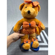 17” Vintage Sugar Loaf Beach Bear in Polka dot bikini plush - $32.73