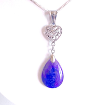 AVC Amethyst Tear Drop &amp; Sterling 925 Silver - £38.10 GBP