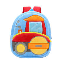 Anykidz 3D Blue Road Roller Kids School Backpack Cute Cartoon Animal Style Child - £33.67 GBP