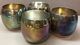 4 Charming Vintage Newburyport Silverplate ball shaped cups - #4322 - £37.97 GBP