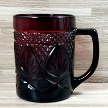 Vintage Cristal D&#39;Arques Durand 10 oz. Coffee Mug Cup Ruby Red - £10.07 GBP