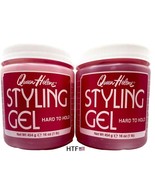 2x Queen Helene Styling Gel Hard To Hold 16 Ounce Quick Drying Alcohol F... - £30.99 GBP