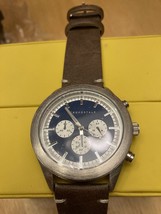 aeropostale mens faux leather chrono analog watch - $30.00
