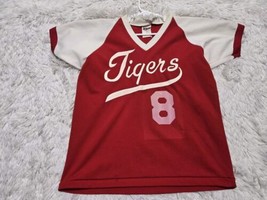 Vintage TIGERS Youth L Shirt Jersey 1980s 80s Kids Baseball CONSUMER TIR... - £7.79 GBP