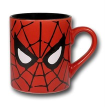 Spiderman Eyes Ceramic Mug Red - $19.98