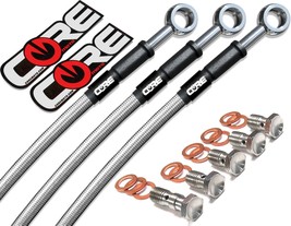 Yamaha R1 R1M R1S (ABS) Brake Lines 2015-2022 Front Rear (7 Line Kit) St... - $381.74