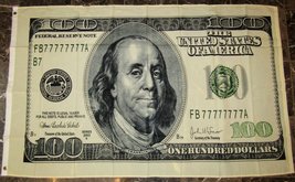 SUP Hundred Dollar Bill Money Flag 3x5 Benjamin Franklin Banner - £3.67 GBP