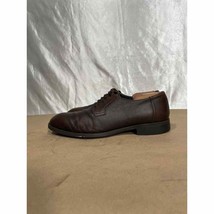 Calvin Klein Brown Leather Oxford Dress Shoes Men’s 9.5 Shayne - £24.03 GBP