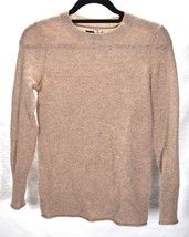 Aqua Cashmere Womens Crewneck Sweater Beige XS - £47.30 GBP