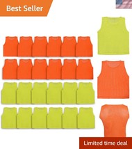 Neon Yellow and Orange LITEMESH Pinnies - Breathable Scrimmage Vests for... - $1,400.96 MXN