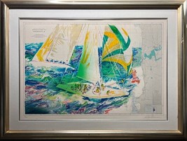 Leroy neiman America&#39;s Coppa 1986 Australia Firmato &amp; Numerata Serigrafia - £5,033.04 GBP