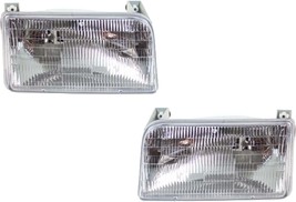 Headlights For Ford Truck Bronco 1992 1993 1994 1995 1996 Left Right Pair - $84.11