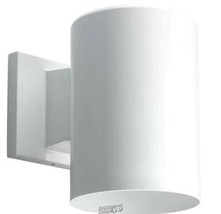 Progress Lighting-Cylinder Collection 5&quot; White Outdoor LED Wall Lantern Light - £68.54 GBP