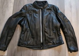 Harley Davidson Leather FXRG Jacket w/ Liner &amp; Kidney Belt Womens Large 12-14 - £120.85 GBP