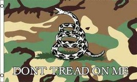 Camouflage Dont Tread On Me Snake 3 X 5 Flag 3x5 Decor Sign Flags FL532 New - £6.05 GBP