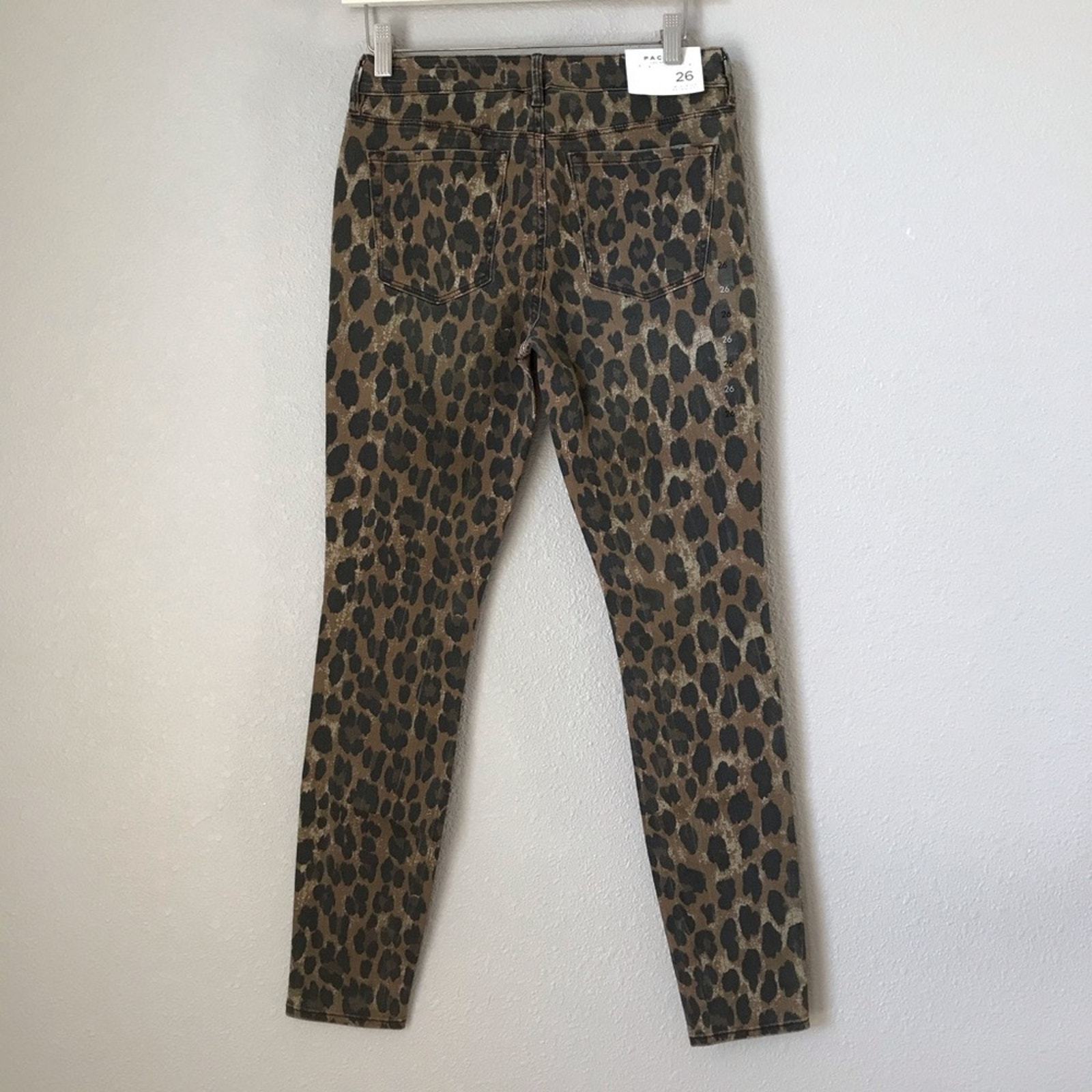 PacSun Leopard Mid Rise Skinniest Jeans sz 26 NEW Item image 5