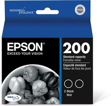 Epson 200 Durabrite Ultra Ink Standard Capacity Black Dual Cartridge Pac... - $47.99