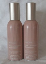 White Barn Bath &amp; Body Works Room Spray Lot Set Of 2 Pink Lavender &amp; Espresso - £22.74 GBP