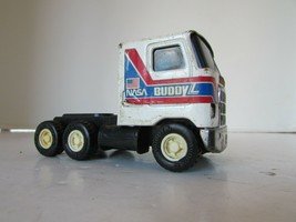 Vtg 1980&#39;S Buddy L Metal Tractor Cab White Nasa Buddy L Wheels Japan 5&quot; H8 - £2.96 GBP