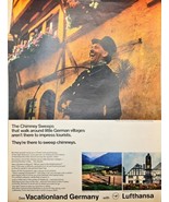 LUFTHANSA  AIRLINES - Vacationland Germany - Villages - 1968 Vintage Pri... - £8.40 GBP