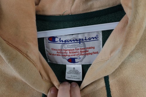Vintage Champion Mens Small Acid Wash Michigan State University Spell Out Hoodie Item image 4