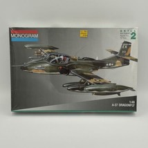 Monogram A-37 Dragonfly 1/48 Model Airplane Kit #5486 New Sealed Vintage - £22.86 GBP