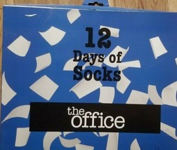 NBC The Office 12 Days of Crew &amp; Ankle Socks NEW Shoe Size 10-13 Rare Dw... - £18.71 GBP