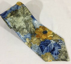 Wembley Mens 100% Polyester Tie Blue Floral 57&quot;inches NEW - £6.91 GBP