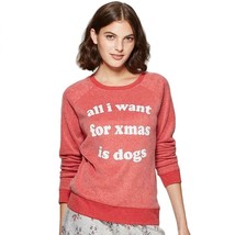 Grayson Threads Women&#39;s All I Want is Dogs Pajama Sweatshirt Lounge PJ T... - £7.46 GBP