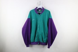 Vintage 90s Columbia Mens Size Large Spell Out Color Block Fleece Bomber... - $69.25