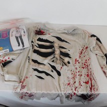 Zombie Shirt Halloween Costume Cosplay Dress Up Mens Size XL 40-42 Rubies FLAW - £7.83 GBP