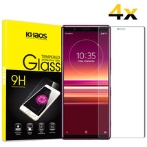 4-Pack For Sony Xperia 5 Tempered Glass Screen Protector - £18.08 GBP