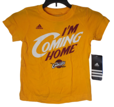 Adidas Bambini Cleveland Cavaliers T-Shirt, Giallo Misura 4T - £10.32 GBP