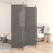  4-Panel Room Divider Anthracite 78.7&quot;x86.6&quot; Fabric - $116.32
