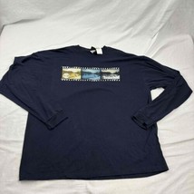 Timberland Mens Long Sleeve T-Shirt Blue Graphic Print XXL Outdoors  - $24.75
