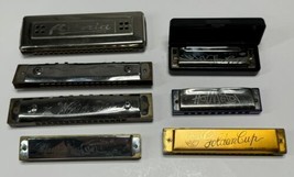 7 VTG Harmonica Mixed Lot Astoria Koch Germany World Star Blessing Golde... - £29.71 GBP