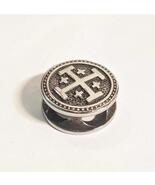 Stainless Steel Jerusalem Cross Bead — Paracord Bracelet Bead, Handmade EDC - $13.86