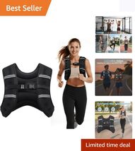 Versatile Weighted Vest (8lb-30lb) with Adjustable Straps for Active Lif... - $27.67