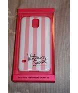 New Victoria&#39;s Secret HARD CASE SAMSUNG GALAXY S 5 PINK/WHITE STRIPE - £15.26 GBP