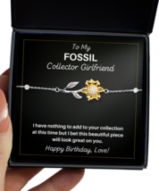 Fossil Collector Girlfriend Bracelet Birthday Gifts - Sunflower Bracelet  - £39.78 GBP