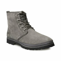 UGG Boots Men&#39;s US Size 13 Harkland Vibram Leather Wool Grizzly Grey 1106672 - £74.40 GBP