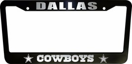 2 UNITS Dallas Cowboys Black Plastic License Plate Frame Auto Truck Car Van - £17.05 GBP