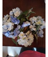 Pier 1 Large Blue/White Silk Type Flower Wreath-Brand New-SHIPS N 24 HOURS - $2,403.67 MXN