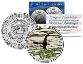 LOCH NESS MONSTER  Surgeon&#39;s Photo Scotland JFK Kennedy Half Dollar US Coin - $12.16