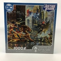 DC Comics Justice League Puzzle Thomas Kinkade Studios 1000 Pieces New S... - $29.35