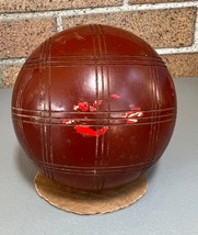 Vintage Sportcraft replacement bocce ball red square line pattern 4.5” - £9.59 GBP